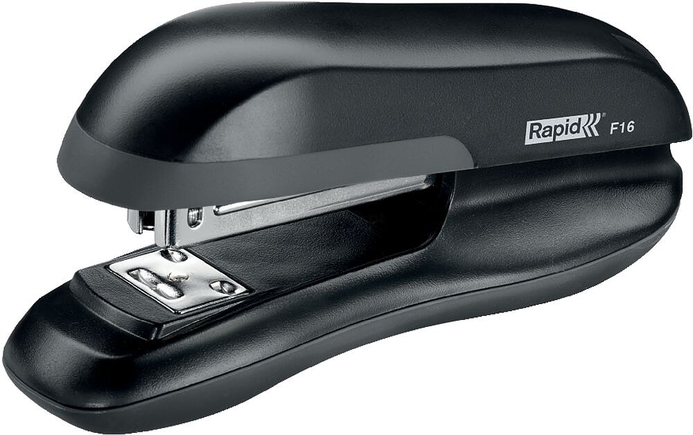 Rapid F16 Agrafador de Mesa - Até 30 Folhas - Grampeamento Aberto, Fechado e Prendido - Cor Preta 23810501