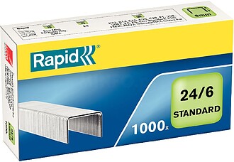 24855600 : Agrafes rapid 24/6 mm galvanizados caixa de 1000 ...