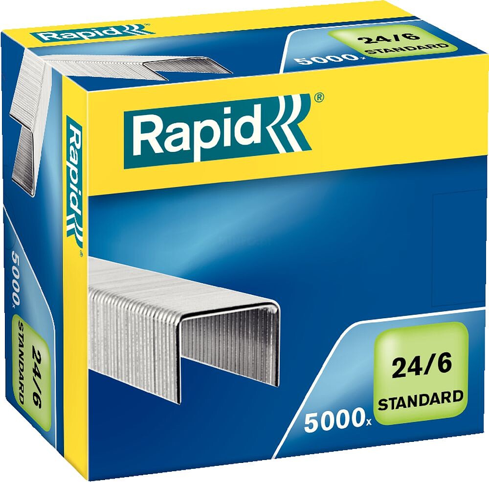 Agrafos 24/6 Rapid (2/20 Folhas) Cx5000un 1551052