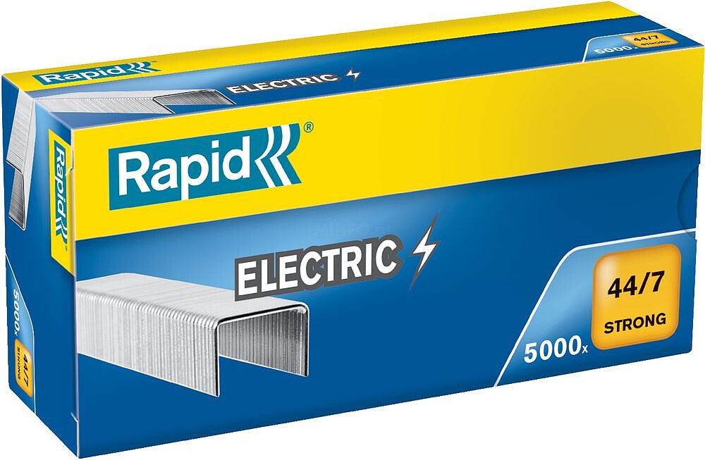 Caixa Elétrica Rápida e Forte 44/7 de 5000 Grapas 44/7 - Até 70 Folhas - Arame Reforçado Galvanizado