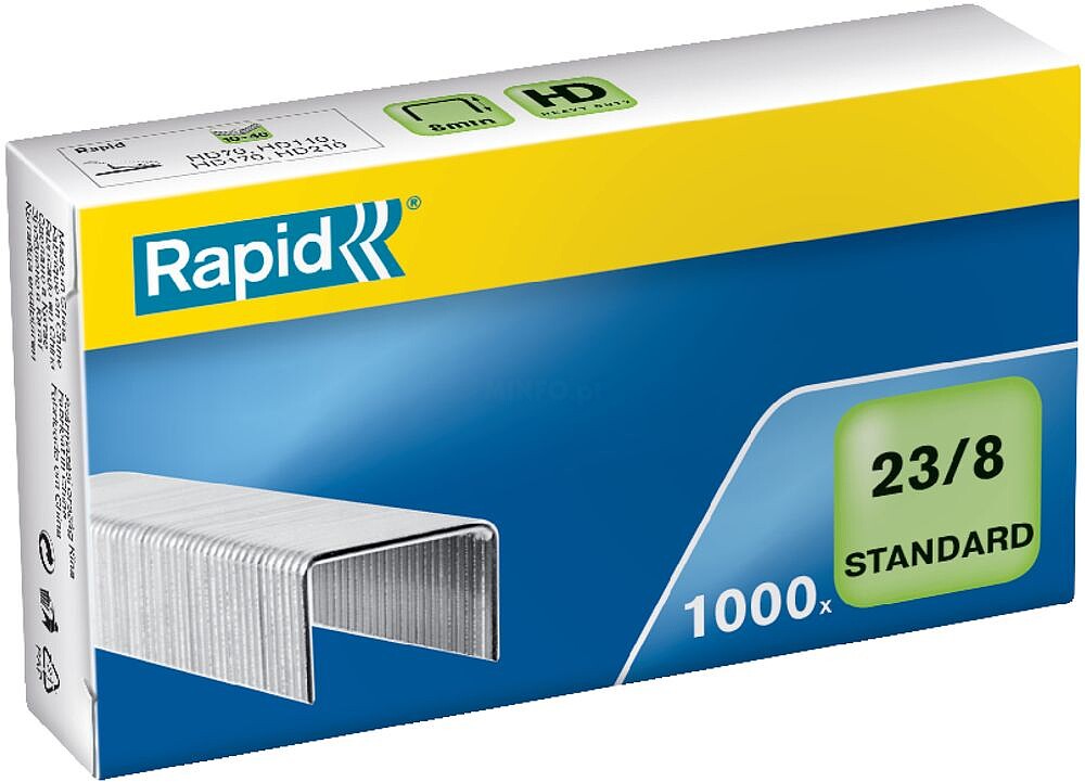 Agrafes 23/8 mm caixa 1000 Standard : galv. : venda multiplos 10 uni es24869200