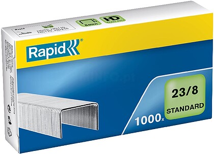 es24869200 : Agrafes 23/8 mm caixa 1000 Standard : galv. : venda multiplos 10 uni