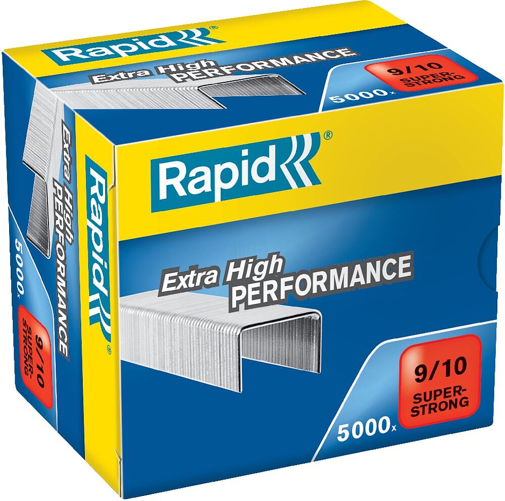 Caixa Rápida Super Forte de 5000 Grampas 9/10 - De 40 a 70 Folhas - Arame Galvanizado Superreforçado - Palheta de 10mm 24871200