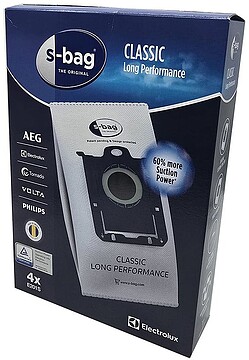 SAQUINHOS DE ASPIRAÇÃO AEG - GR201S: S-BAG CLASSIC LONG PERFORMAMCE - COMPATÍVEL COM AS LINHAS: VX9, VX8, VX7, VX6 E VX4