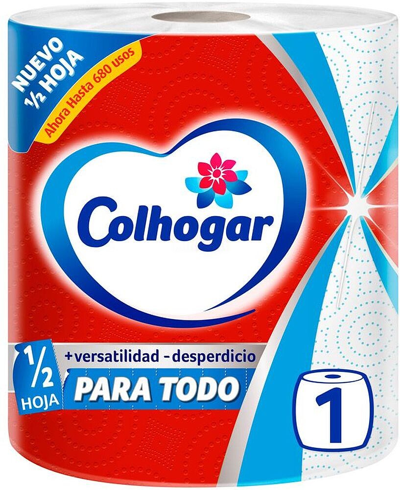Rolo de Cozinha COLHOGAR Jumbo 42G/M² Largura 210 MM Comprimento 78 Metros 073619