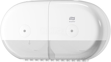 682000 : Dispensador Papel Higiénico TORK T9 SmartOne Mini Duplo Branco