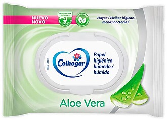 G-95133 : 95133 PAPEL HIGIÉNICO HUMEDO ALOE VERA COLHOGAR 4...
