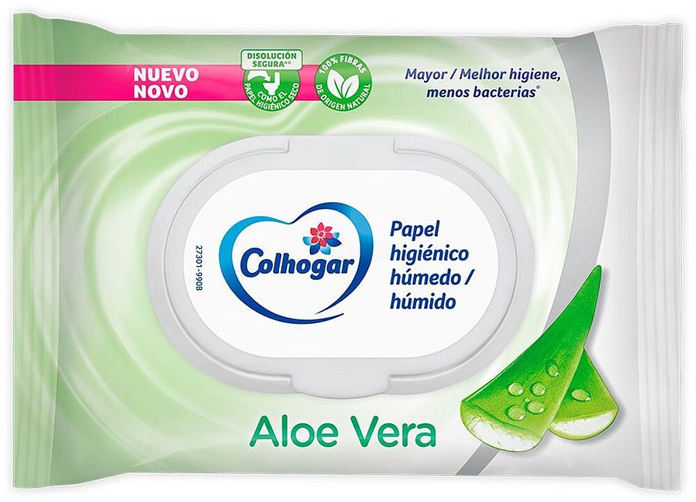 Papel Higiénico Humedo Aloe Vera COLHOGAR 42UND G-95133