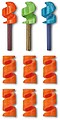Conjunto para Fazer Fogo Laranja, Medida 8x8x27mm, Peso 5G. Victorinox G-37540