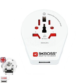 G-40911 : 40911 ADAPTADOR MUNDIAL PARA O REINO UNIDO COM USB...