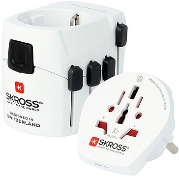 G-40901 : 40901 CONJUNTO 2 ADAPTADORES DE VIAGEM MÚLTIPLOS SKROSS 1103180