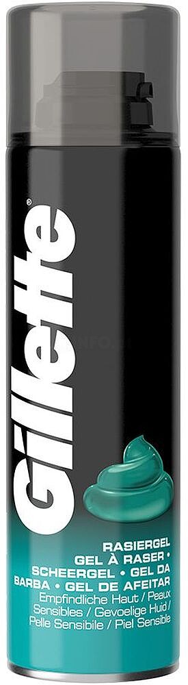GILLETTE Gel de Barbear para Pele Sensível 200ml G-95080
