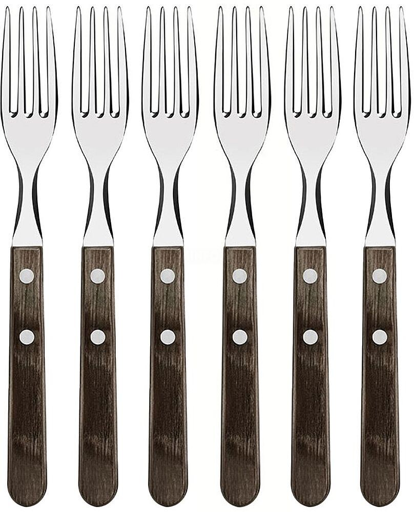 Jogo de Talheres Jumbo de Mesa 6 Peças Polywood Castanho Tramontina G-73082