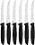 Facas Serrilhadas para Carne, Plenus, Preto, 6 unid G-29085 - imagem 1