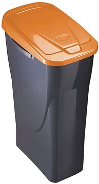 G-77315 : 77315 CUBO COM TAMPA 15L ECOBIN COM TAMPA LARANJA 42X31X20CM MONDEX