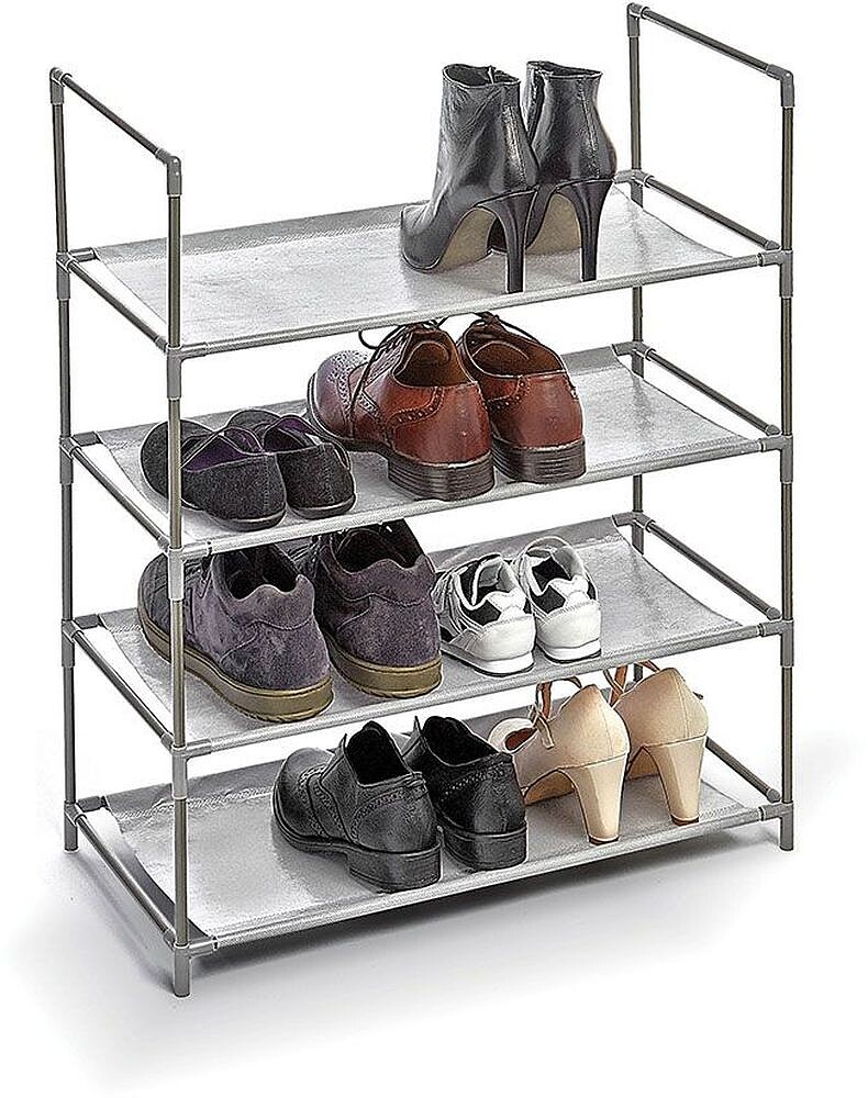 Zapateiro 4 Baldas Cinza 58,5x28,5x70CM G-75069