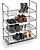 Zapateiro 4 Baldas Cinza 58,5x28,5x70CM G-75069 - imagem 1
