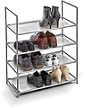 Zapateiro 4 Baldas Cinza 58,5x28,5x70CM G-75069