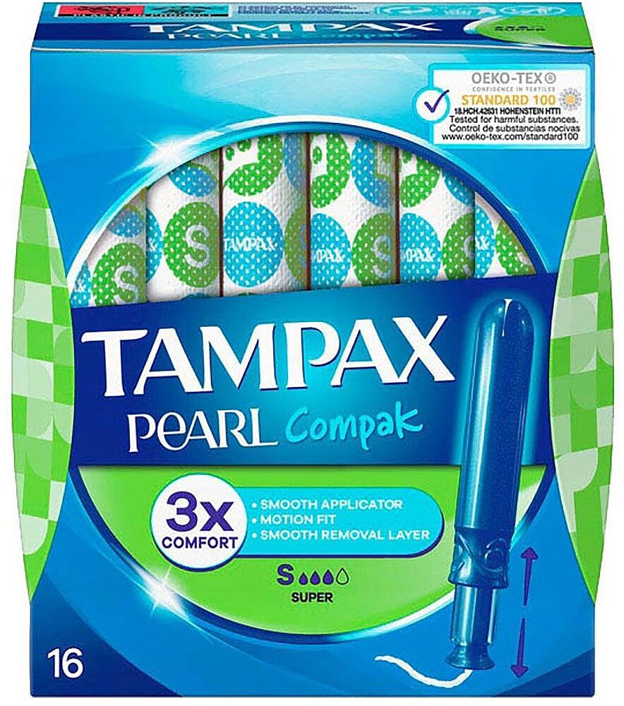 Tampao Tampax Pérola Super 16 G-99820