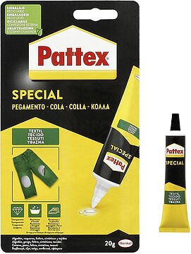 Pattex Cola Transparente Especial para Tecido 20gr - Resistente a Lavagens e Encolhimentos - Para todo o tipo de Tecidos