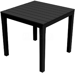 MESA QUADRADA COLOR Preto 78X78X72CM