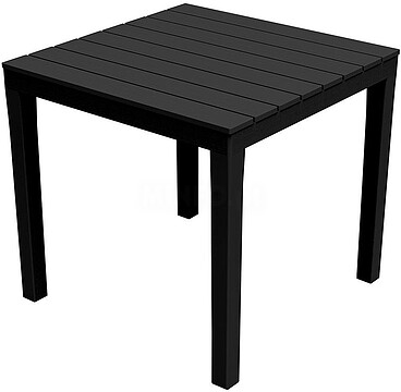 MESA QUADRADA COLOR Preto 78X78X72CM