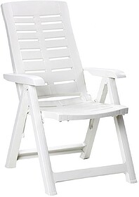 75304 SILLON Dobrável MULTIPOSICÕES COR Branco 60X61X109CM