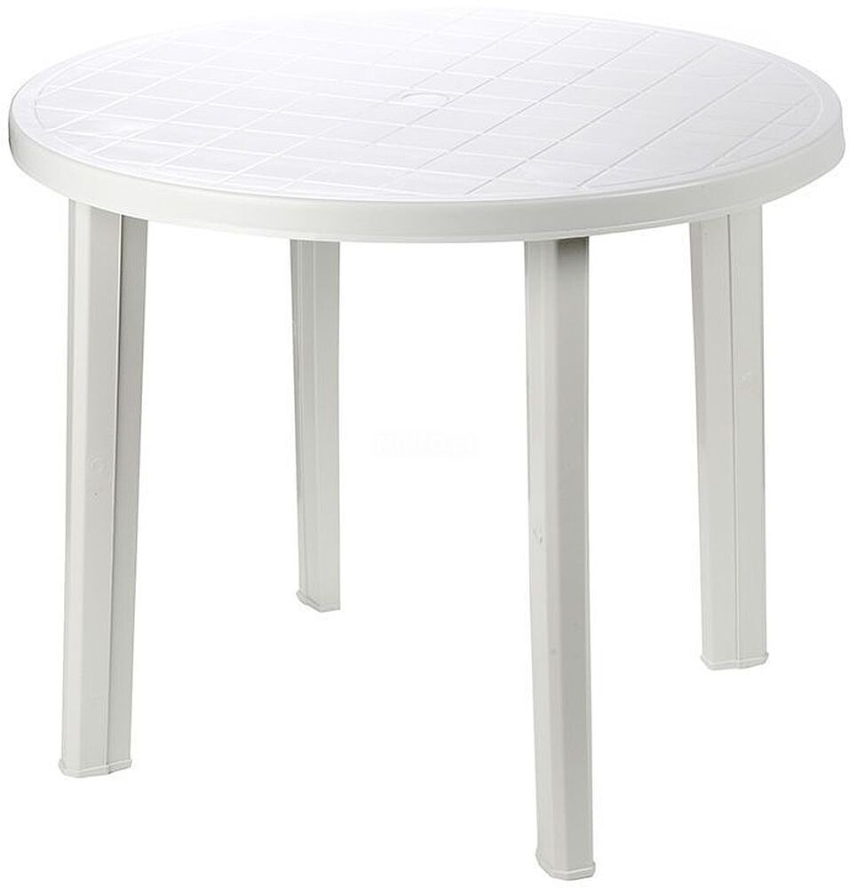 Resina de mesa branco Diâmetro 90cm