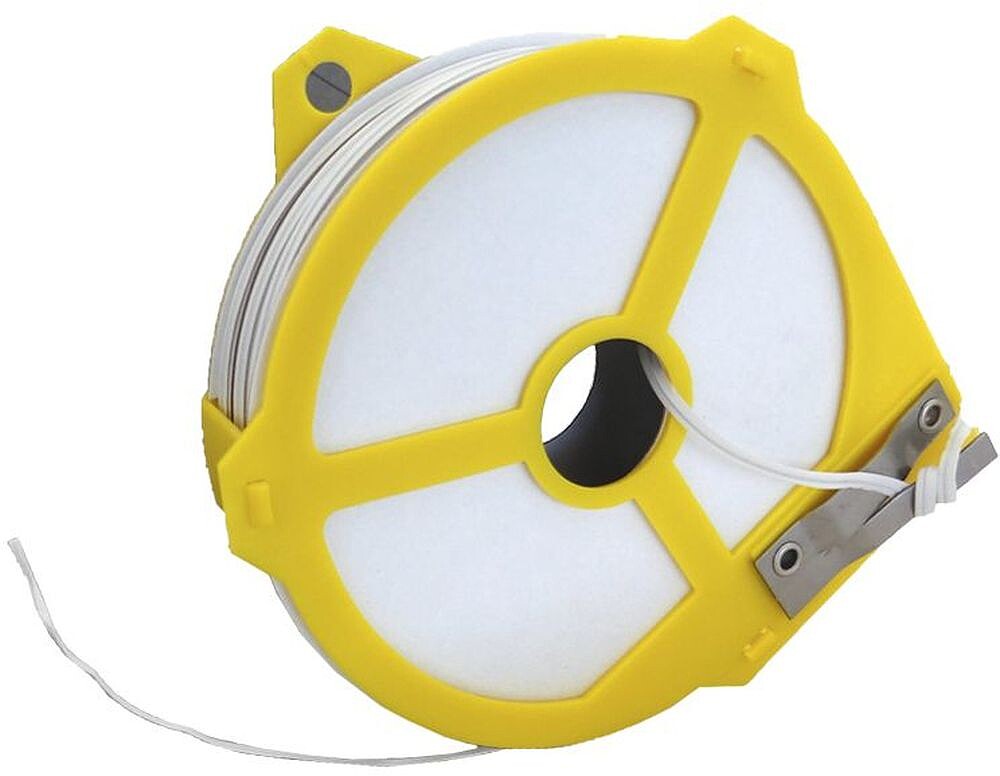Hilo plastificado cor branca com dispensador Ø4mm x 50m G-74231