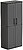 Armario Alto Línea Easy de Polipropileno Gris Oscuro, 68 x 37 x 163 cm G-73632 - imagem 1