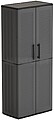 Armario Alto Línea Easy de Polipropileno Gris Oscuro, 68 x 37 x 163 cm G-73632