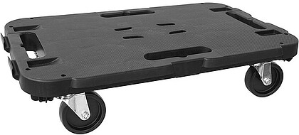 259585 : PLATAFORMA COM RODAS, EM POLIPROPILENO 480X290X A 40 MM, MONTAGEM 480X290X A 125 MM, COM SISTEMA DE ENCAIXE PARA PODER AMPLIAR A PLATAFORMA