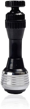 03513 ATOMIZADOR-DUCHA COM ECONOMIZADOR, PRETO E CROMADO, BLUE LINE, 11 cm