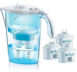 KIT JARRA LAICA STREAM 2,3L BRANCA + 3 FILTROS BI-FLUX