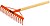 Rasteira de 14 Dentes com Cabo de Madeira de 1,4m G-79075 - imagem 1