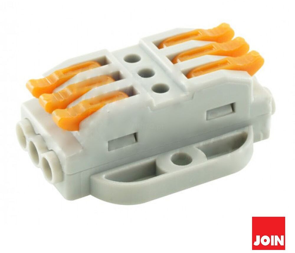 Ligador De Pressão 3 Condutores 0.08 - 4mm² JOIN G-542-23-1