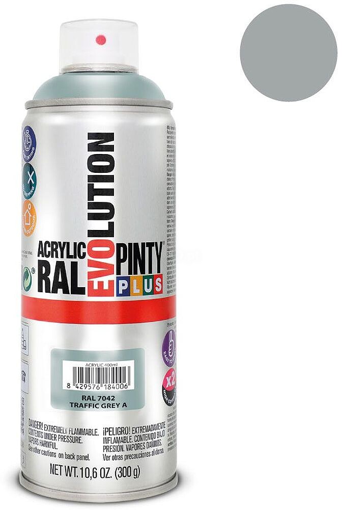 Spray Ral 7042 Cinza Tráfego 400ML 96829