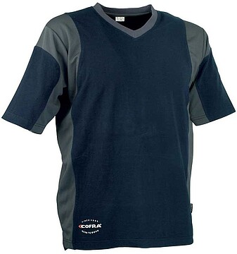 G-80501 : 80501 CAMISETA JAVA AZUL MARINHO/ CINZA ESCURO COFRA TAMANHO M