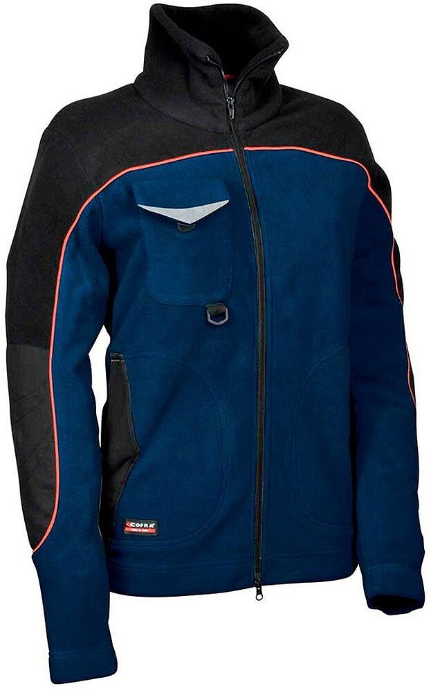 Mulher Cazadora Forro Polar Rider Azul Marinho Preto Cofra Tamanho L 80600