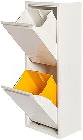77010 ARMÁRIO METÁLICO RECICLAGEM 2 CAIXAS Branco