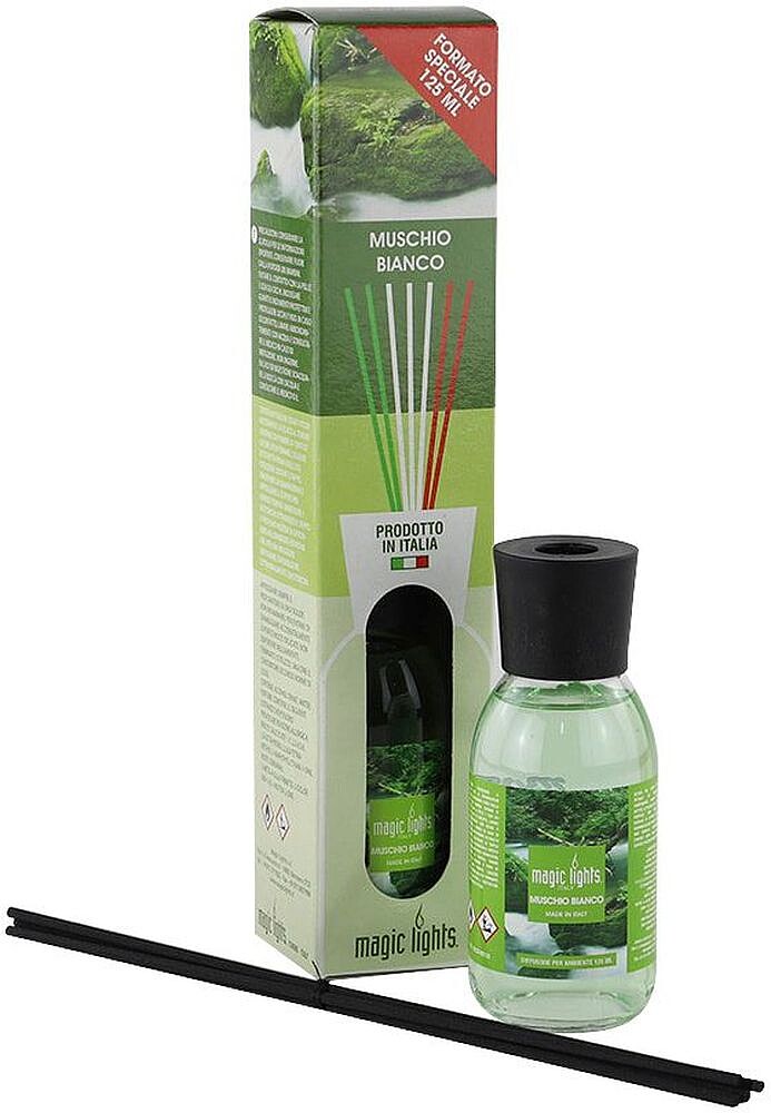 Difusor de Aroma Mikado Musk Branco 125ML. Magic Lights