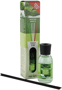 DIFUSOR DE AROMA MIKADO MUSK Branco 125ML. MAGIC LIGHTS