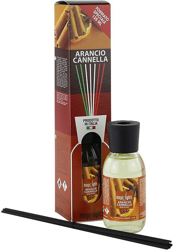 Difusor de Aroma Mikado Laranja-Canela 125ML Magic Lights