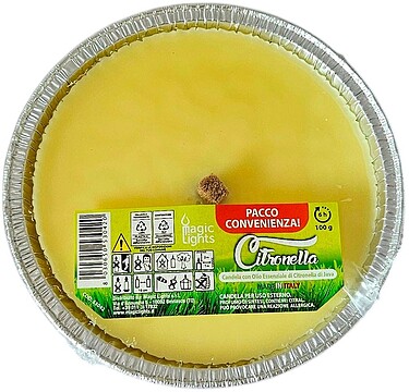 G-06689 : 06689 VELA CITRONELA PARA EXTERIOR Ø14 cm, 3 uds