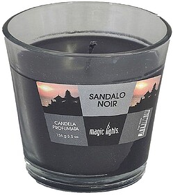 VELA PERFUMADA COPO VIDRO SÂNDALO 150GR. MAGIC LIGHTS