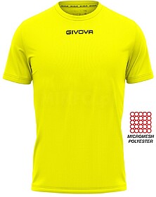 CAMISETA GIVOVA ONE MICROPERFURADA - Amarelo Flúor XS