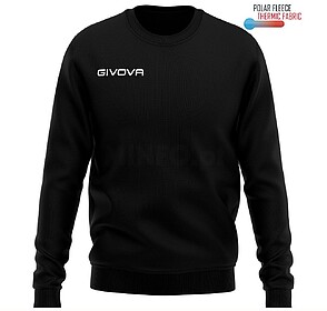 SWEAT GIVOVA ONE GOLA REDONDA - Preto 3XS