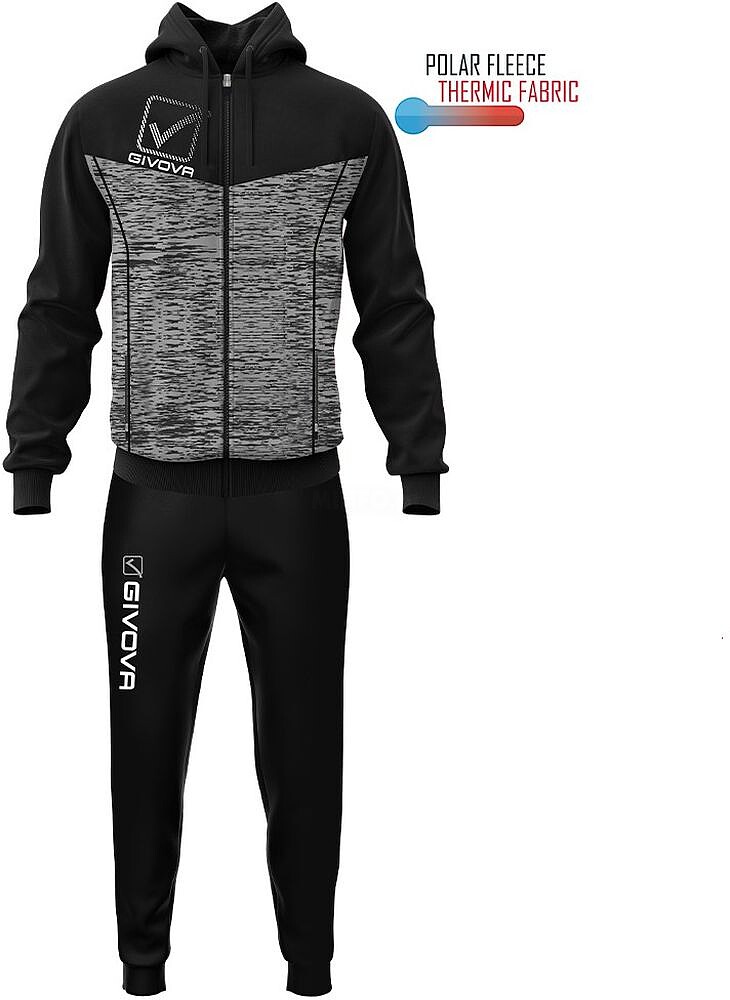 Fato de Treino Givova Tuta Visa Melange com Capuz