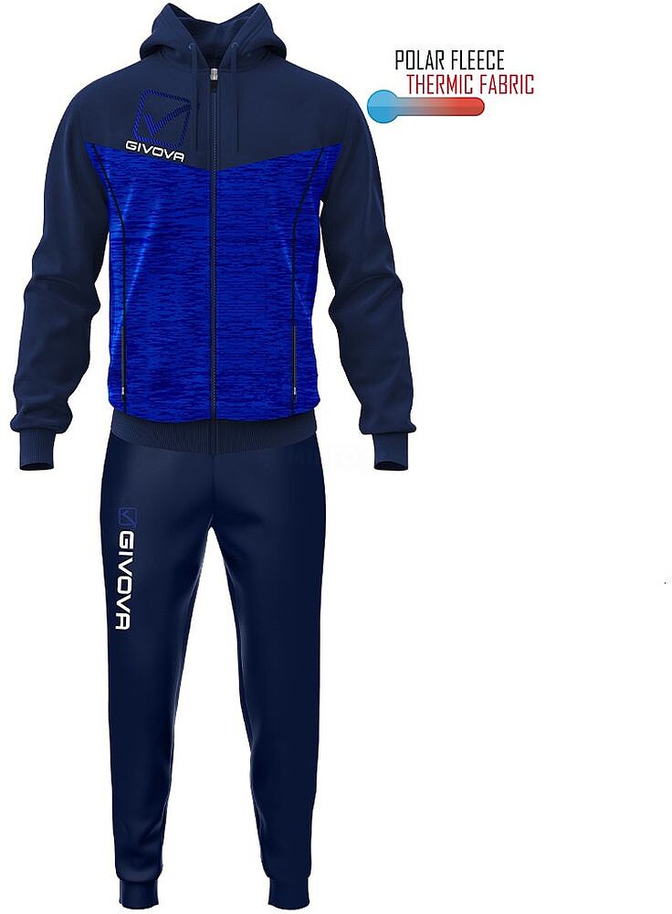 Fato de Treino Givova Tuta Visa Melange com Capuz