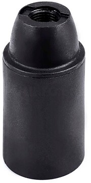 G-44064 : 44064 PORTALÁMPARAS TERMOPLÁSTICO LISO E14, Ø27 x 53 mm, NEGRO
